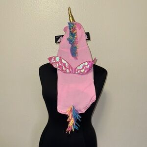 Pink Unicorn Costume with Colorful Mane NWT